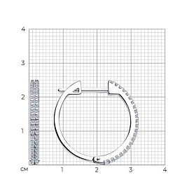 Серьги SOKOLOV - Серебро 925, Фианит (арт. 94023586)