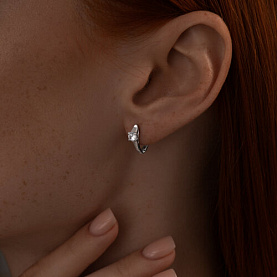 Серьги SOKOLOV - Серебро 925, Фианит (арт. 94025676)