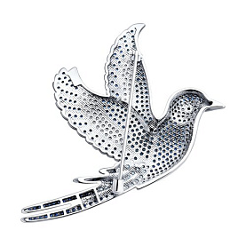 Брошь SOKOLOV - Серебро 925, Синтетическая шпинель, Фианит (арт. 94040301)