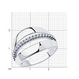 Кольцо Diamant - Серебро 925, Фианит (арт. 94-110-00997-1)