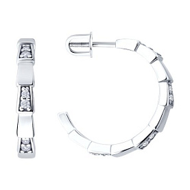 Серьги Diamant - Серебро 925, Фианит (арт. 94-122-02267-1)