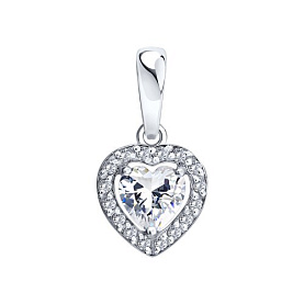 Подвеска SOKOLOV - Золото 585, Фианит (арт. 036883-3)