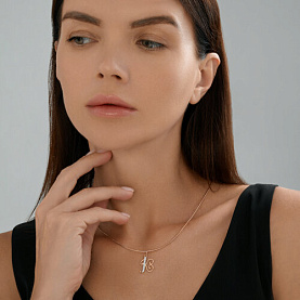 Подвеска Diamant - Золото 585, Фианит (арт. 51-130-02892-1)