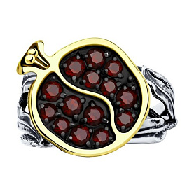 Кольцо SOKOLOV - Серебро 925, Гранат (арт. 92011937)