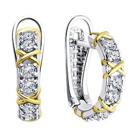 Серьги Diamant - Серебро 925, Фианит (арт. 94-120-01990-1)