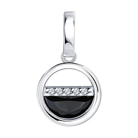 Подвеска SOKOLOV - Серебро 925, Фианит (арт. 94033440)