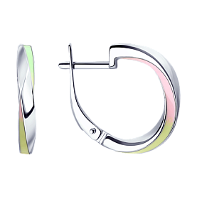 Серьги SOKOLOV - Серебро 925, Эмаль (арт. 94023309)