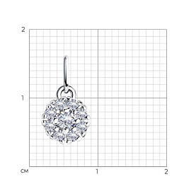 Подвеска SOKOLOV - Серебро 925, Фианит (арт. 94031462)