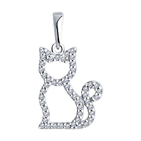 Подвеска SOKOLOV - Серебро 925, Фианит (арт. 94033104)