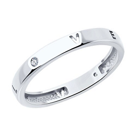 Кольцо SOKOLOV - Серебро 925, Фианит (арт. 94013851)