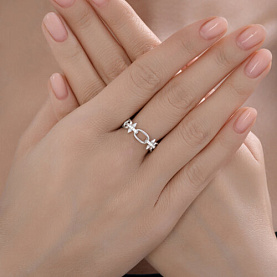 Кольцо SOKOLOV - Серебро 925, Фианит (арт. 94014646)