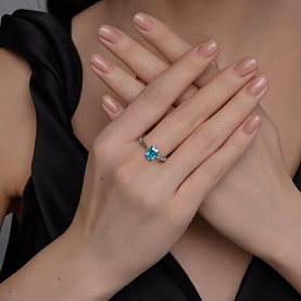 Кольцо SOKOLOV - Серебро 925, Фианит (арт. 94014255)