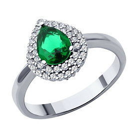 Кольцо SOKOLOV - Серебро 925, Фианит (арт. 94013955-91)