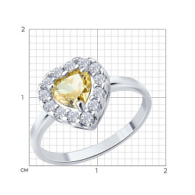 Кольцо SOKOLOV - Серебро 925, Фианит (арт. 94014691)