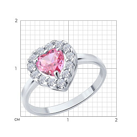 Кольцо SOKOLOV - Серебро 925, Фианит (арт. 94014692)