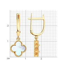 Серьги SOKOLOV - Золото 585, Перламутр (арт. 729112)