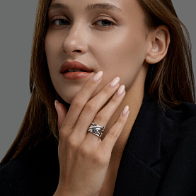 Кольцо SOKOLOV - Серебро 925, Фианит (арт. 94014847)