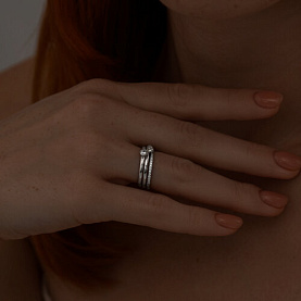 Кольцо SOKOLOV - Серебро 925, Фианит (арт. 94013313)