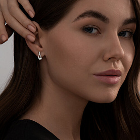 Серьги SOKOLOV - Серебро 925, Фианит (арт. 94021825)