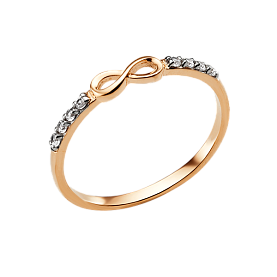 Кольцо ЮФ Династия - Золото 585, Фианит (арт. 006831-1102)