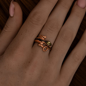 Кольцо SOKOLOV - Серебро 925, Хризолит (арт. 92012137)