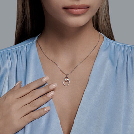 Подвеска SOKOLOV - Серебро 925, Фианит (арт. 94032906)