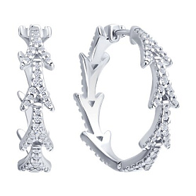 Серьги SOKOLOV - Серебро 925, Фианит (арт. 94027363)