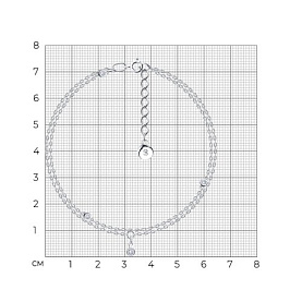 Браслет SOKOLOV - Серебро 925, Фианит (арт. 94050414)