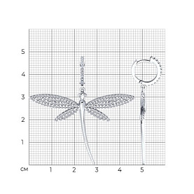 Серьги SOKOLOV - Серебро 925, Фианит (арт. 94026884)