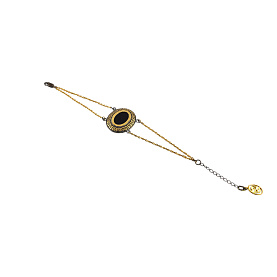 Браслет Янтарная волна - Серебро 925, Янтарь (арт. 824327к)