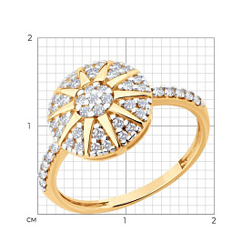 Кольцо SOKOLOV - Серебро 925, Фианит (арт. 93011135)