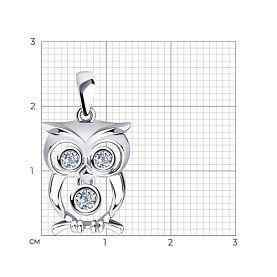 Подвеска SOKOLOV - Серебро 925, Фианит (арт. 94032438)