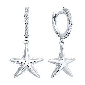 Серьги SOKOLOV - Серебро 925, Фианит (арт. 94027216)