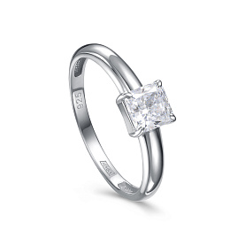 Кольцо Кабаровских - Серебро 925, Бриллианит (арт. 11-636-21500)