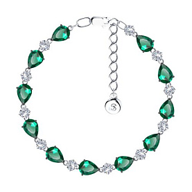 Браслет SOKOLOV - Серебро 925, Фианит (арт. 94051002)