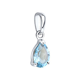 Подвеска SOKOLOV - Серебро 925, Топаз (арт. 92030827)