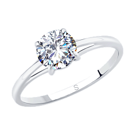 Кольцо SOKOLOV - Серебро 925, Фианит (арт. 94012845)