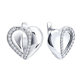 Серьги Diamant - Серебро 925, Фианит (арт. 94-120-00278-1)