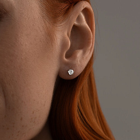 Серьга SOKOLOV - Серебро 925, Фианит (арт. 94170195)