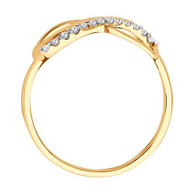 Кольцо SOKOLOV - Золото 585, Фианит (арт. 016622)