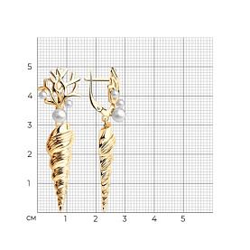 Серьги SOKOLOV - Серебро 925, Жемчуг синтетический (арт. 93022577)