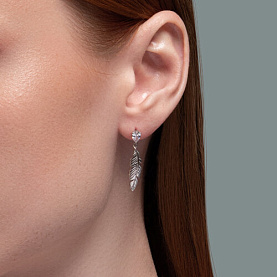 Серьги SOKOLOV - Серебро 925, Фианит (арт. 94026436)