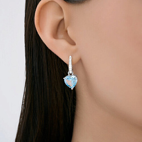 Серьги SOKOLOV - Серебро 925, Фианит (арт. 94027152-91)