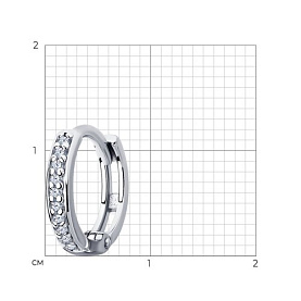 Серьга SOKOLOV - Серебро 925, Фианит (арт. 94170274)