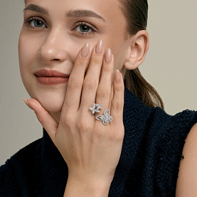 Кольцо SOKOLOV - Серебро 925, Фианит (арт. 94014966)