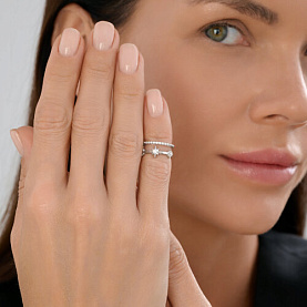 Кольцо SOKOLOV - Серебро 925, Фианит (арт. 94014448)