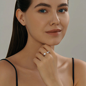 Кольцо SOKOLOV - Серебро 925, Фианит (арт. 94013500)