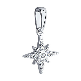Подвеска SOKOLOV - Серебро 925, Фианит (арт. 94033039)