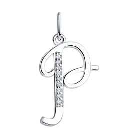 Подвеска SOKOLOV - Серебро 925, Фианит (арт. 94031375)