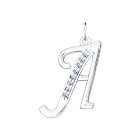 Подвеска SOKOLOV - Серебро 925, Фианит (арт. 94031364)